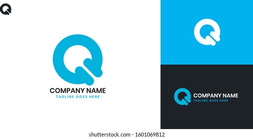 Logo Letter Q - All elements on this template are editable with vector software.