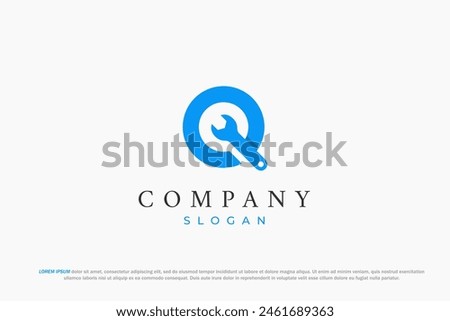 logo letter q quick repair puncher key mechanical