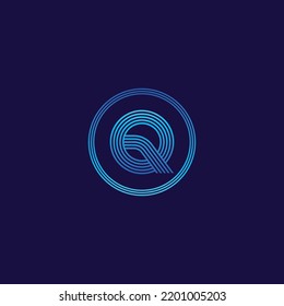 IT logo letter Q tech company digital logo