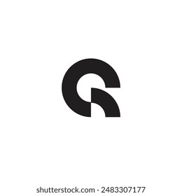 Logo letter Q unique simple design with blank background