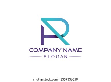logo letter a and r