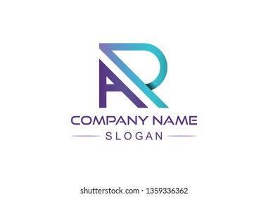 logo letter a and r