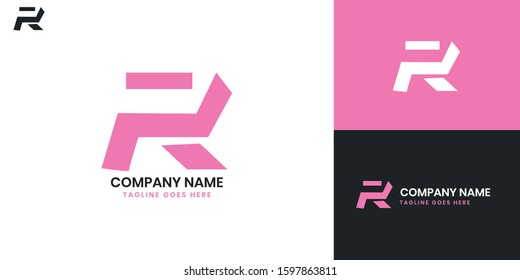 Logo Letter R - All elements on this template are editable with vector software.