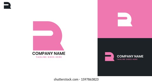 Logo Letter R - All elements on this template are editable with vector software.