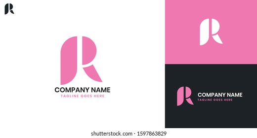 Logo Letter R - All elements on this template are editable with vector software.