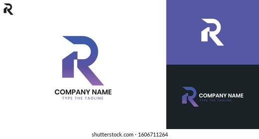 Logo Letter R - All elements on this template are editable with vector software.