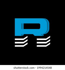 El logotipo es la letra G. La parte inferior está formada por 3 líneas horizontales.