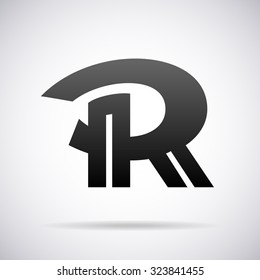 Logo for letter R. Design template