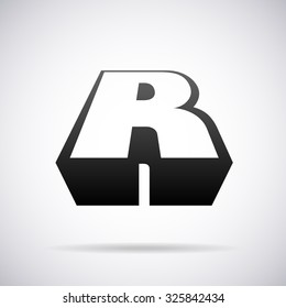 Logo for letter R. Design template