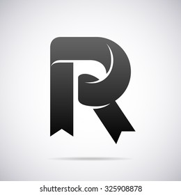 Logo for letter R. Design template