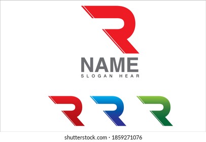Logo Letter R Icon Design Template 