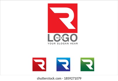 Logo Letter R Icon Design Template 