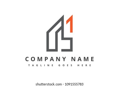 logo letter r and s flat simple
