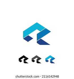 letra de logotipo R simple