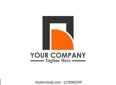 logo letter r square
