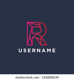 Logo Letter R Vector Template Eps.10