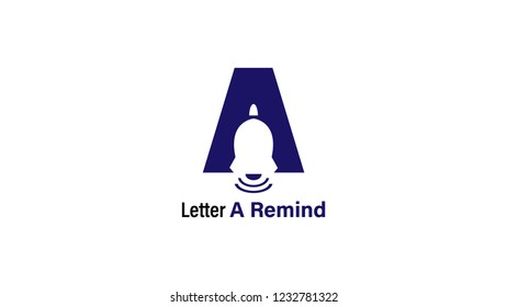 Logo letter A remind