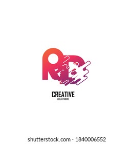logo letter r,m,n,k,c, beauty logo gradient