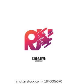 logo letter r,m,n,k,c, beauty logo gradient