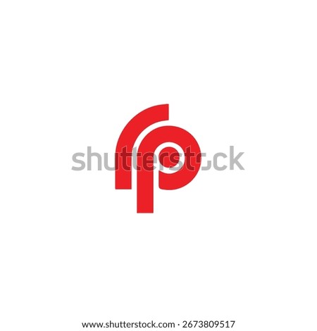 Logo Letter RP Simple Modern