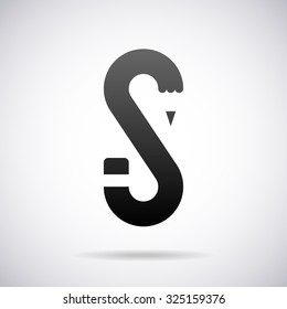 Logo or letter S.