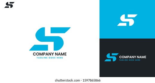 Logo Letter S - All elements on this template are editable with vector software.