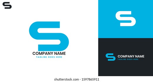 Logo Letter S - All elements on this template are editable with vector software.