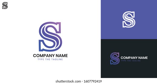 Logo Letter S All Elements On Stock Vector (royalty Free) 1607792419 