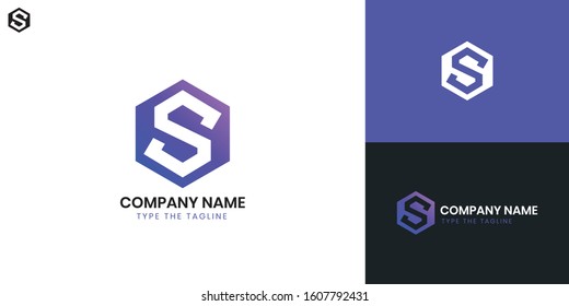Logo Letter S - All elements on this template are editable with vector software.