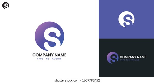 Logo Letter S - All elements on this template are editable with vector software.
