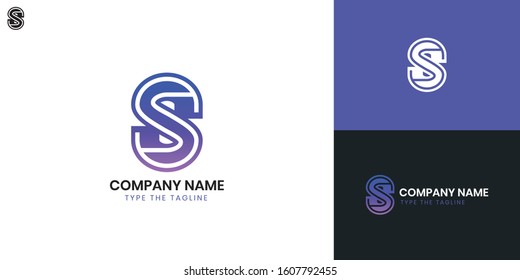 Logo Letter S - All elements on this template are editable with vector software.