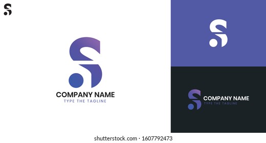 Logo Letter S - All elements on this template are editable with vector software.