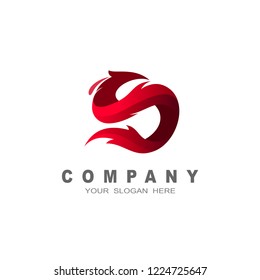 logo letter s , letter s and bird, logo s with a simple look