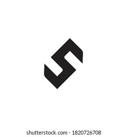 logo letter s black simple