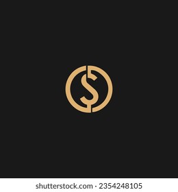 Logo for letter S circle design template vector illustration,