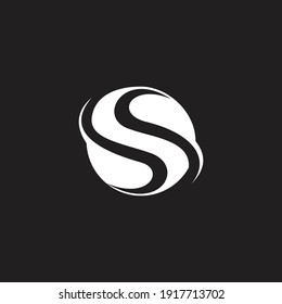 logo letter S circle white
