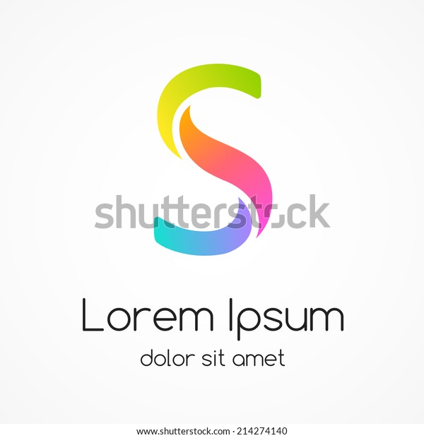 Logo letter S,\
company vector design template.\
