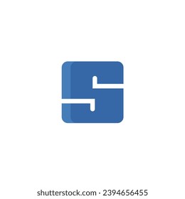Elemento de plantilla de diseño de letra de logotipo S