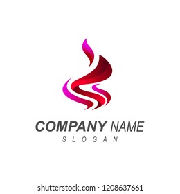 logo letter s, logo s and fire, a burning fire logo + hot icon