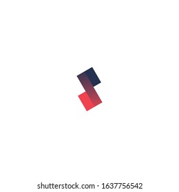 logo letter S gradient with a unique shape