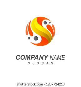 Logo Letter S Human Logo Circle Stock Vector (Royalty Free) 1207724218 ...