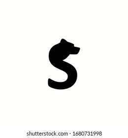 letra de logotipo s con diseño vectorial de icono