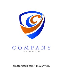 logo letter s with shield design vector, letter s icon , security symbol, defense logo