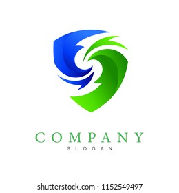 logo letter s with shield design vector, letter s icon , defense logo