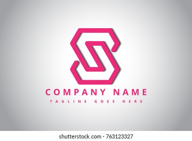 logo letter s simple flat