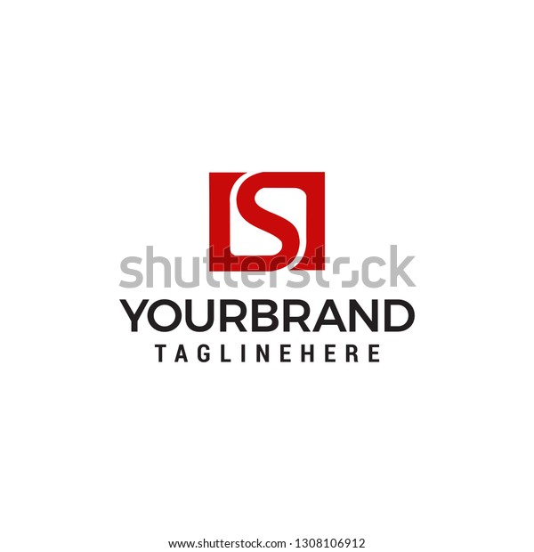logo letter\
s square logo design concept\
template