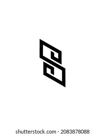 Logo de la letra S, este logotipo es adecuado para las iniciales de su nombre o de su negocio