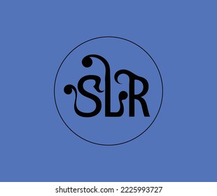 DISEÑO DE VECTOR SLR DE LETRA DE LOGOTIPO