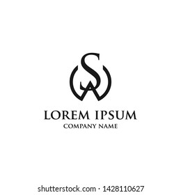 Logo Letter Sw Design W And S Creative As Far As Monogram Style