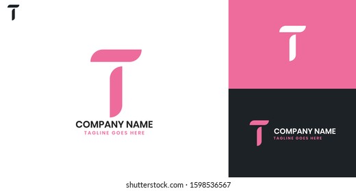 Logo Letter T - All elements on this template are editable with vector software.